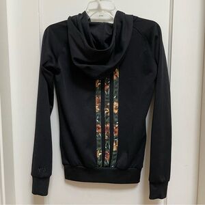 Y-3 x adidas black zip-front hoodie